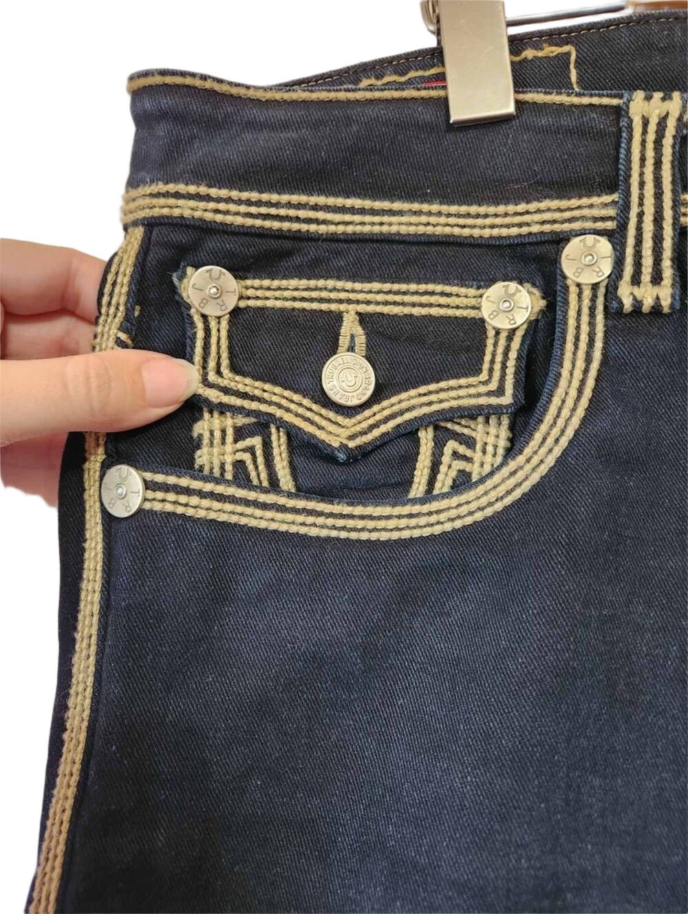 True Religion Ricky Super QT Straight Jeans Made in USA 38 NWOT - Picture 4 of 14